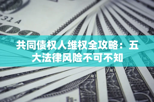 济南共同债权人维权全攻略：五大法律风险不可不知