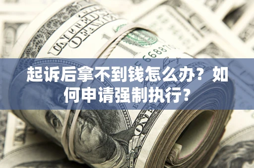济南起诉后拿不到钱怎么办？如何申请强制执行？