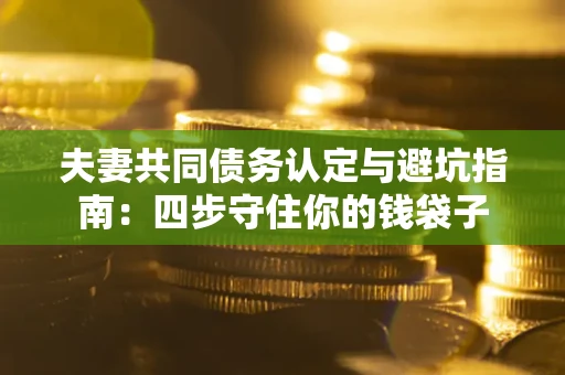 济南夫妻共同债务认定与避坑指南：四步守住你的钱袋子